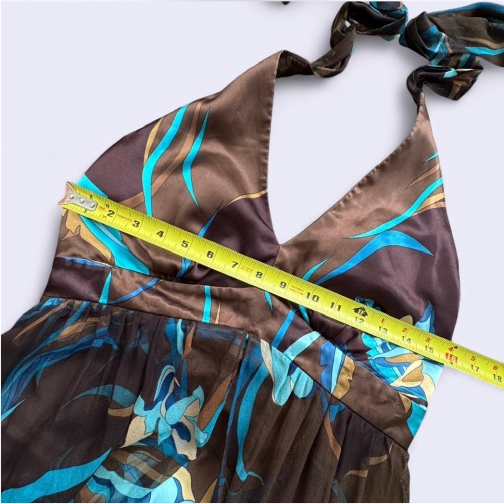 Robbie Bee Silk Halter Dress - Picture 3 of 8
